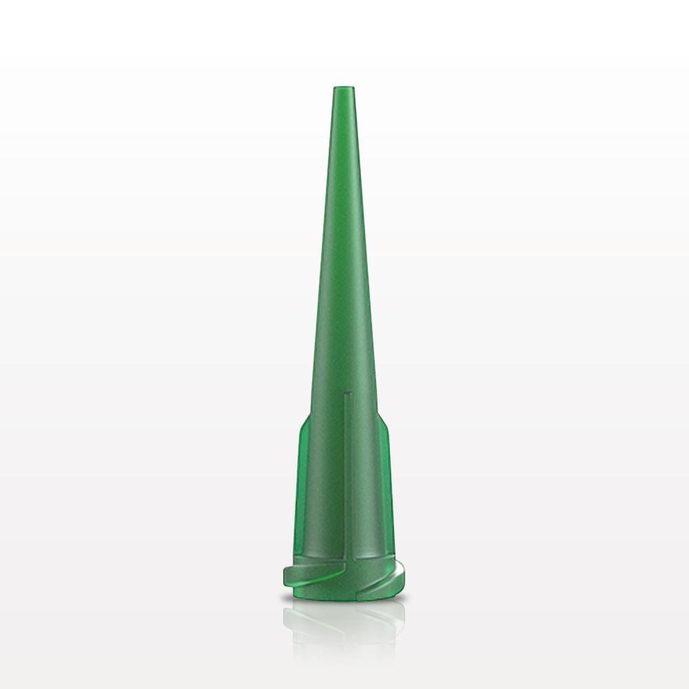 Straight Dispensing Tip, Female Luer Lock , Green