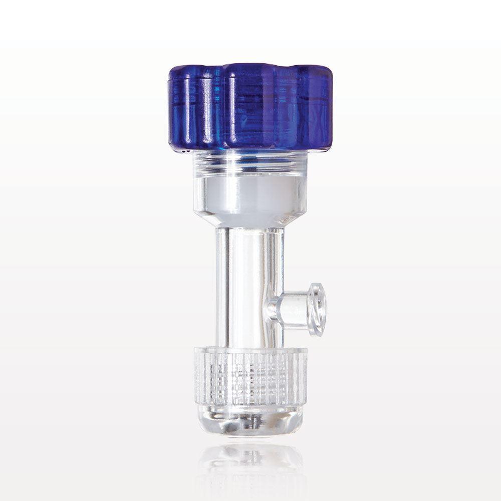 Tuohy Borst Adapter, Threaded Flare Connector, Female Luer Lock Sideport