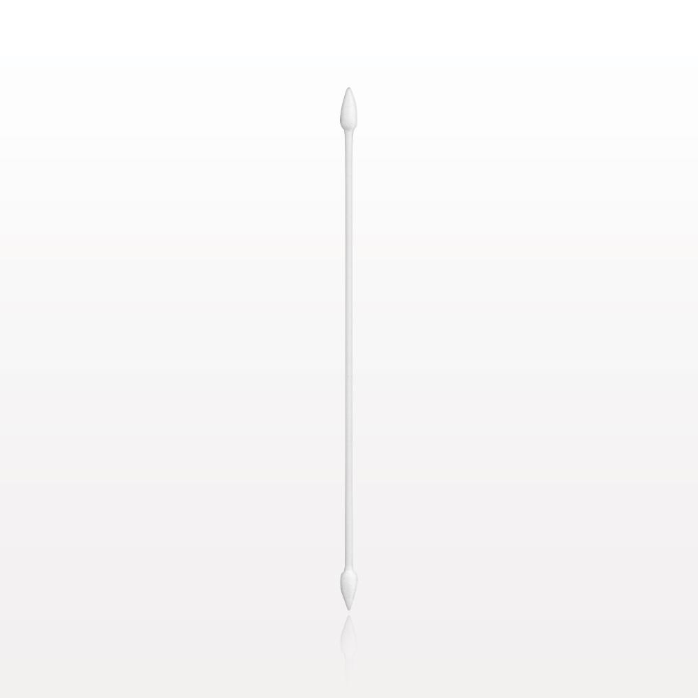 Tightly Wound Dual-Ended Point Tip Swab with White Handle; 100/Bag