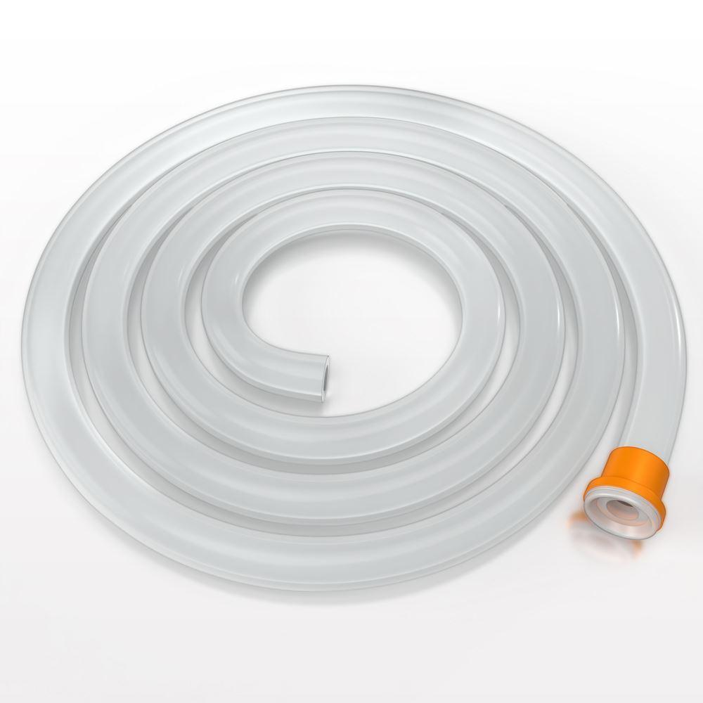 Molded Sanitary Flange Component, C-Flex® 374 Tubing