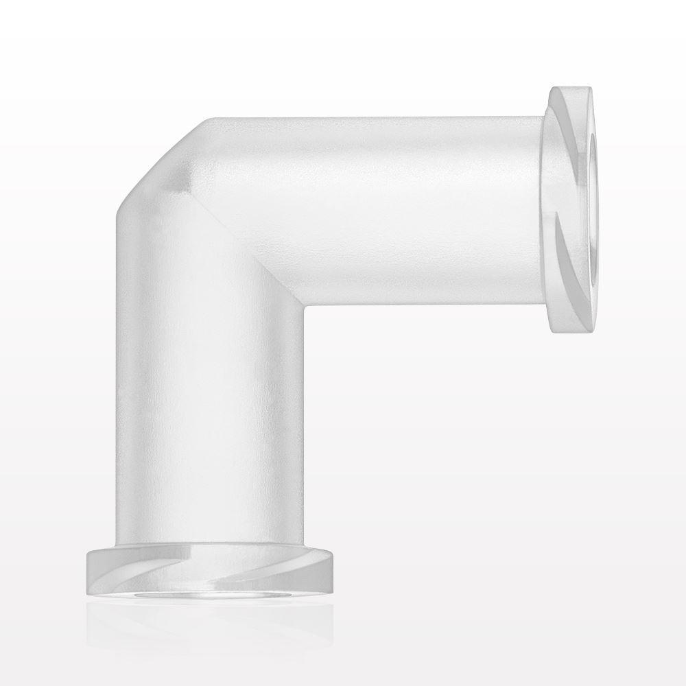 Elbow Connector, Female Luer Lock, Female Luer Lock, Natural