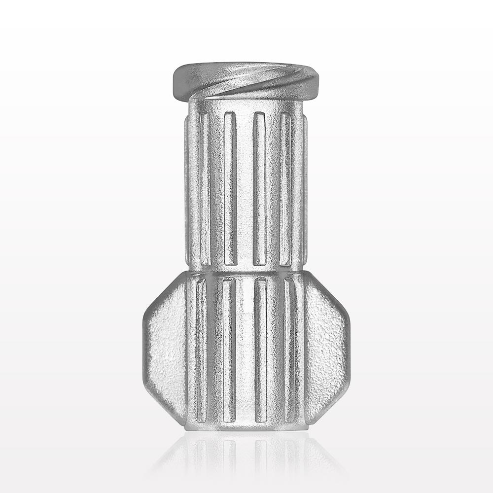 Female Luer Lock, Tubing Port, Clear