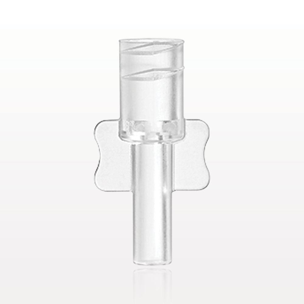 Female Luer Lock, Tubing Port, Clear