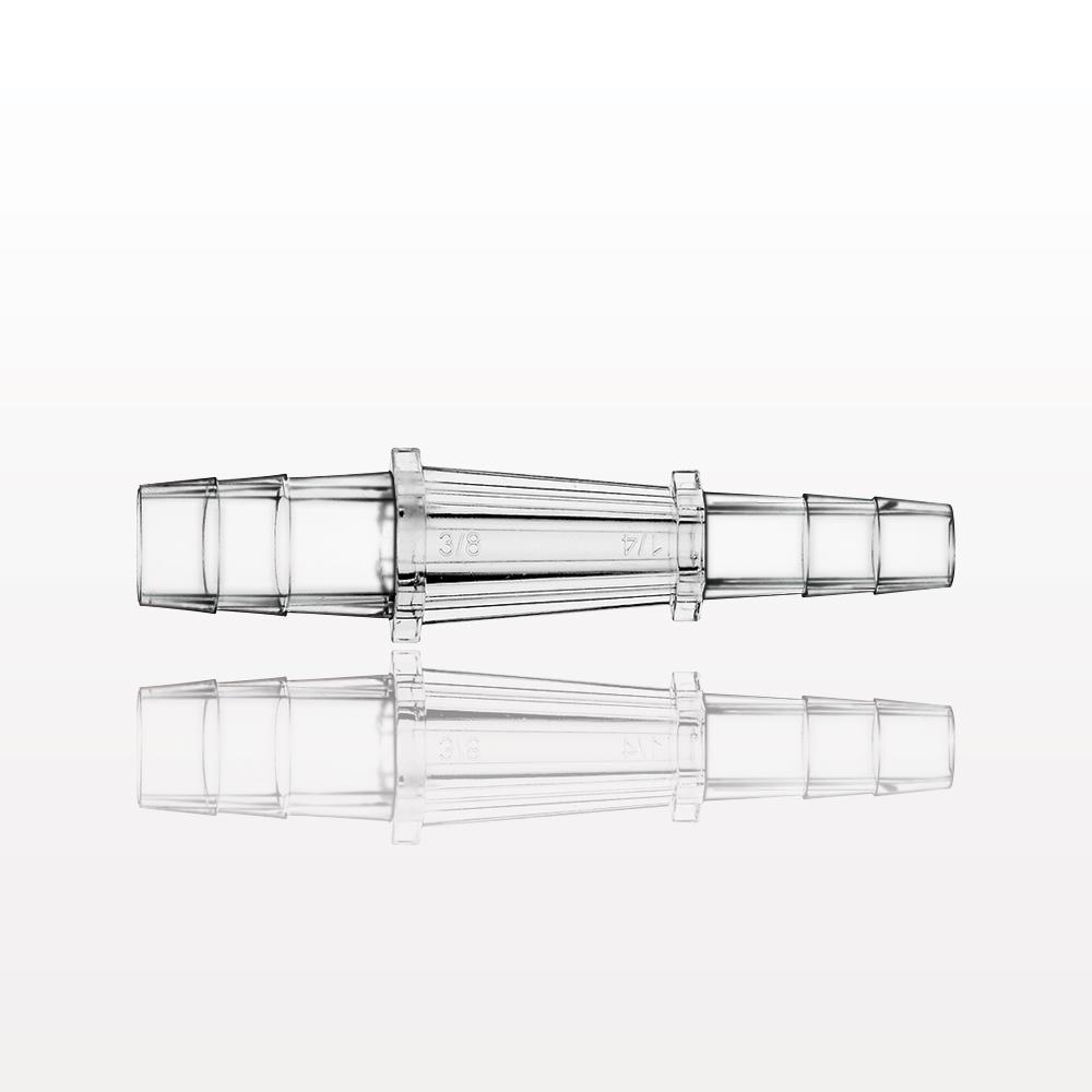 Straight Connector, Reducer, Barbed, Clear