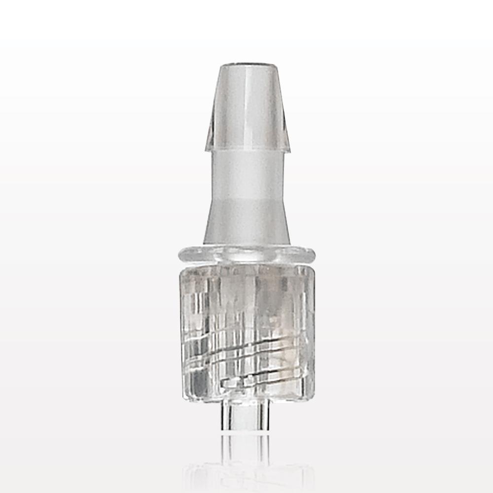 Male Luer w/Spin Lock, Barbed, Clear