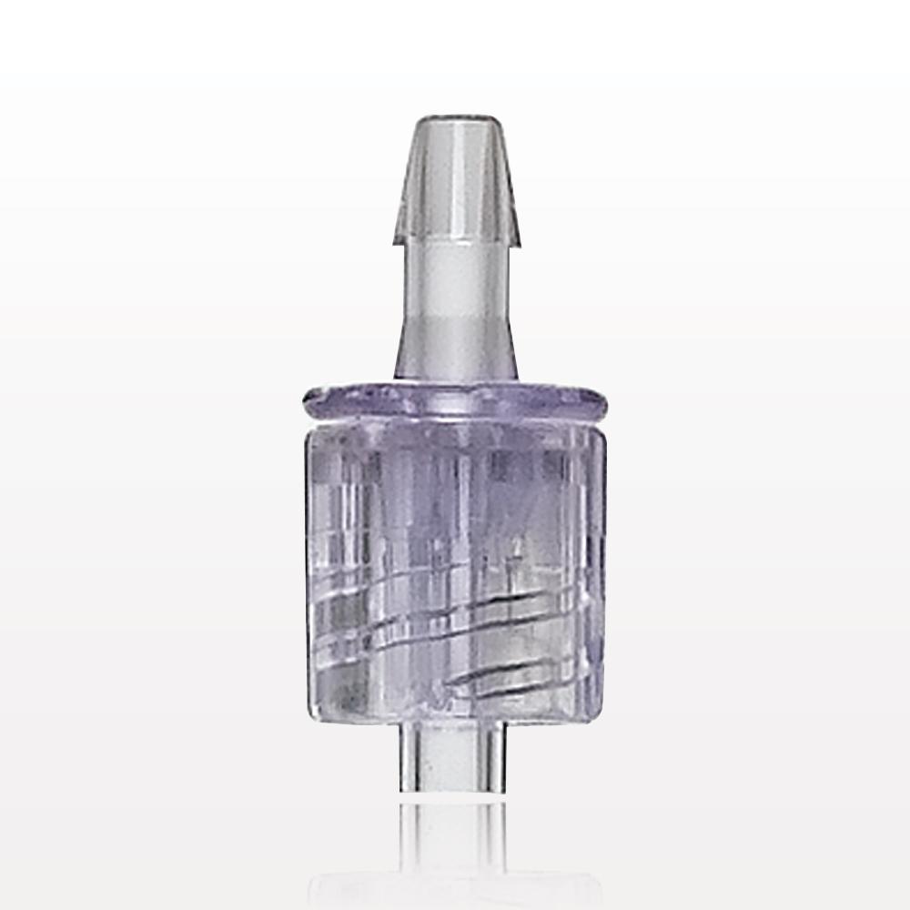Male Luer w/Spin Lock, Barbed, Clear