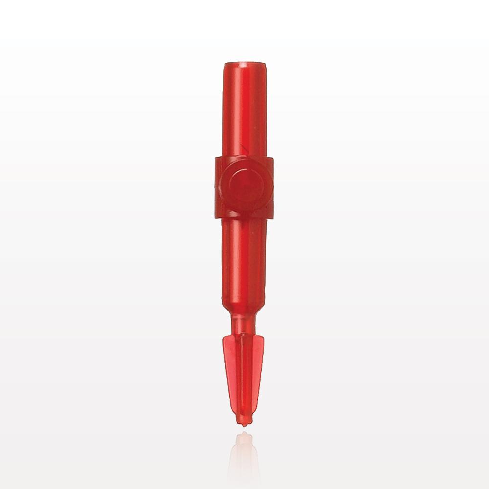 Tubing Connector with Break-Off Tip, Red