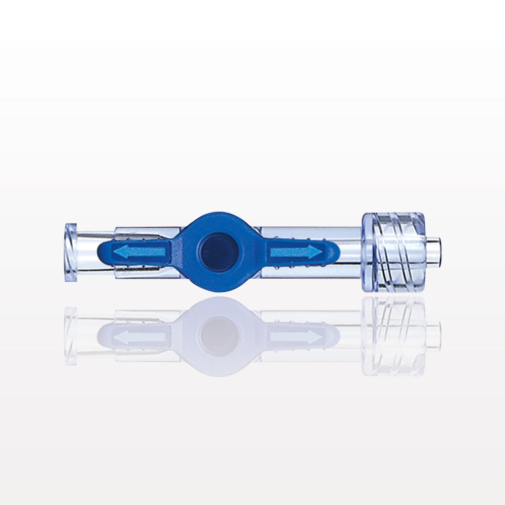 1-Way Stopcock, Female Luer Lock, Male Luer Lock