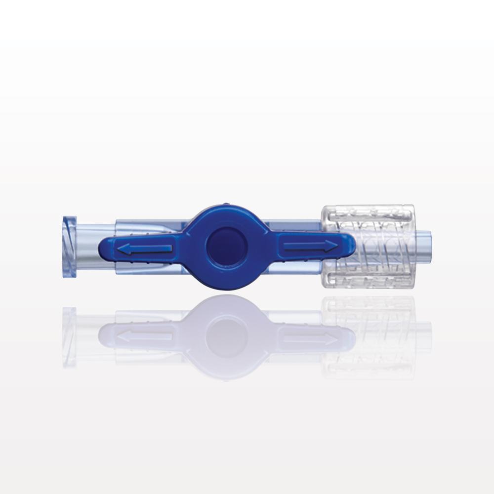 1-Way Stopcock, Female Luer Lock, Swivel Male Luer Lock