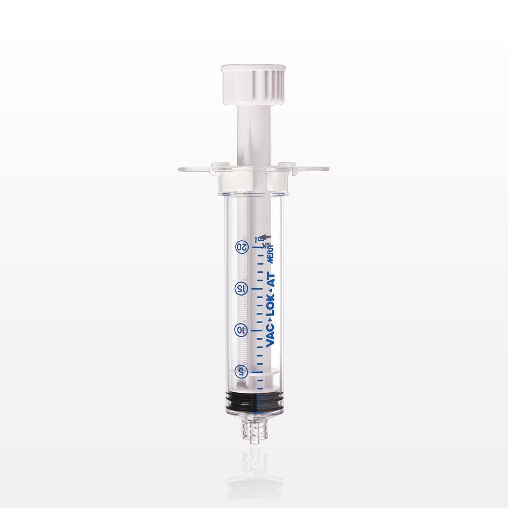 VacLok AT™ Negative Pressure Syringe, Male Luer Lock, White