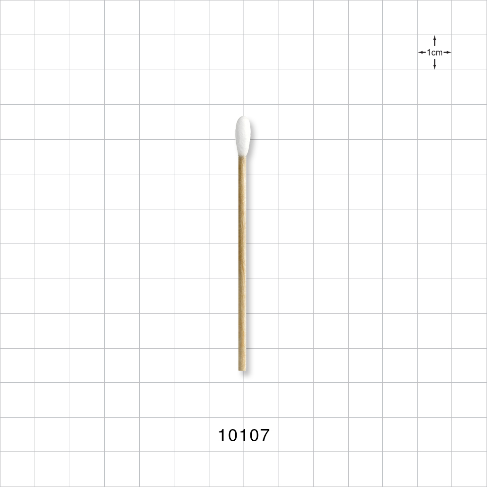 Single Ended Round Tip Swab With Wood Handle