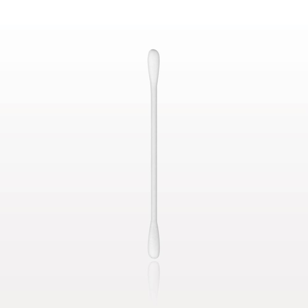 Round Tip Cotton Swabs with White Paper Handle