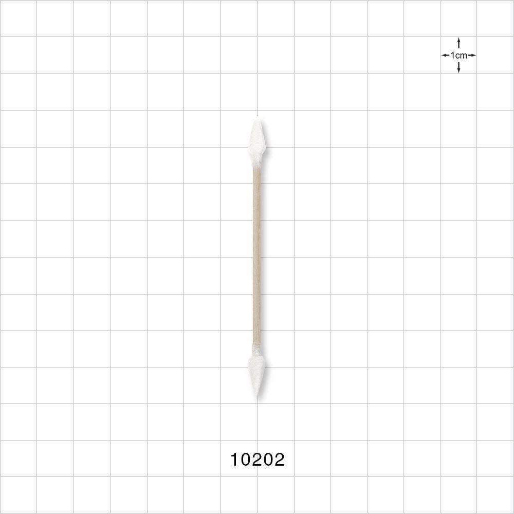 Dual-Ended Tightly Wound Point Tip Swab with Wood Handle