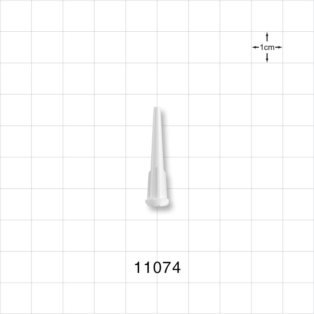 Straight Dispensing Tip, Female Luer Lock , White