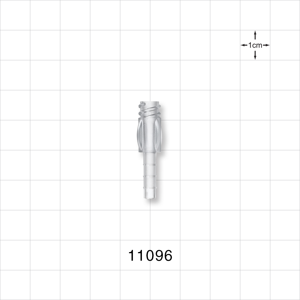 Female Luer Lock, Tubing Port, Clear