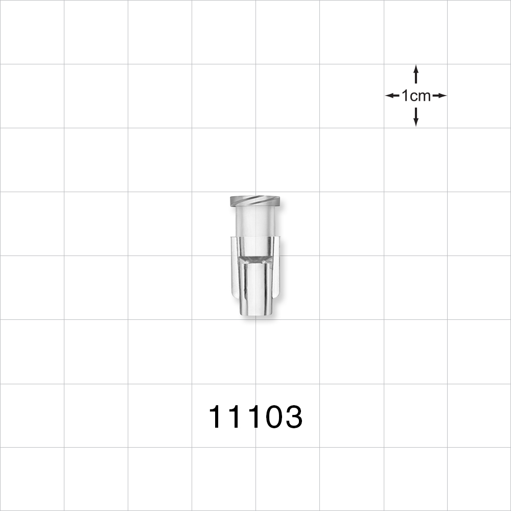 Female Luer Lock, Tubing Port, Clear