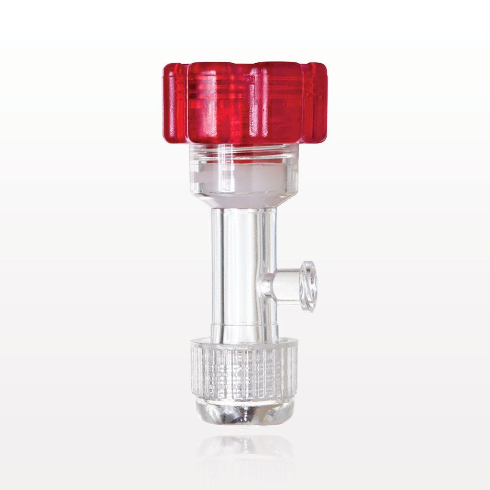 Tuohy Borst Adapter, Threaded Flare Connector, Female Luer Lock Sideport