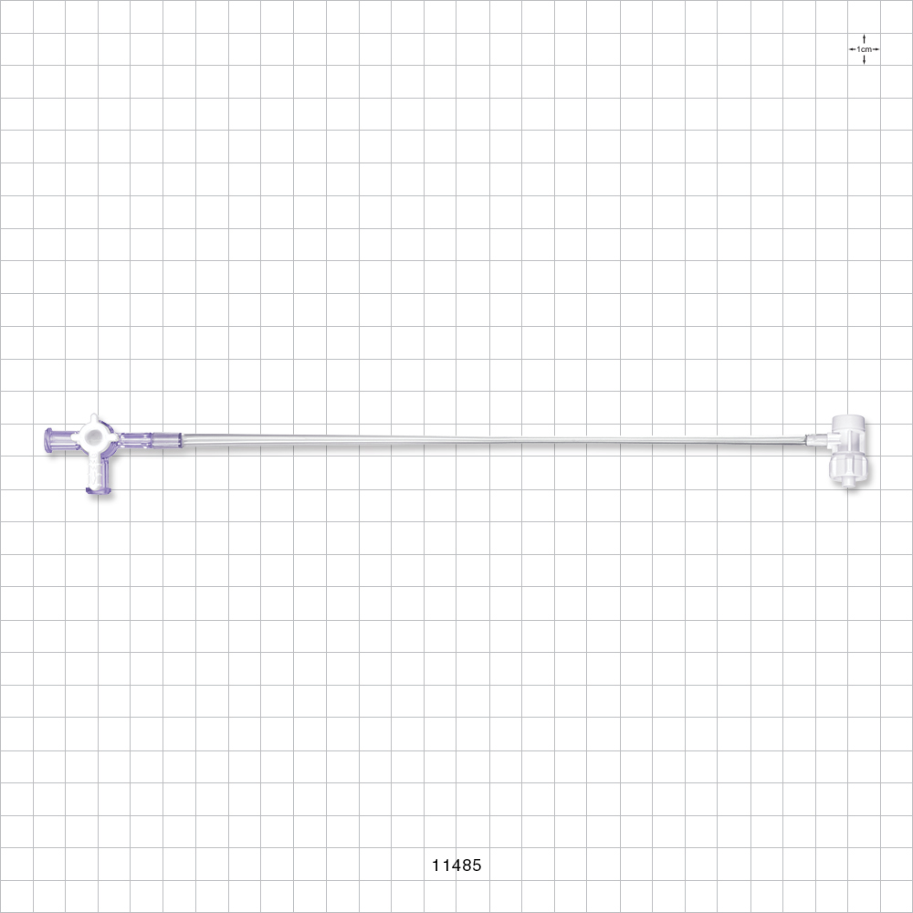 Extension Line, Hemostasis Valve to 3-Way Stopcock