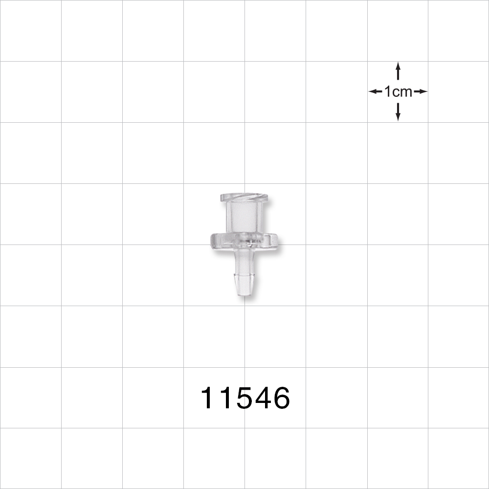 Female Luer Lock, Barbed, Clear