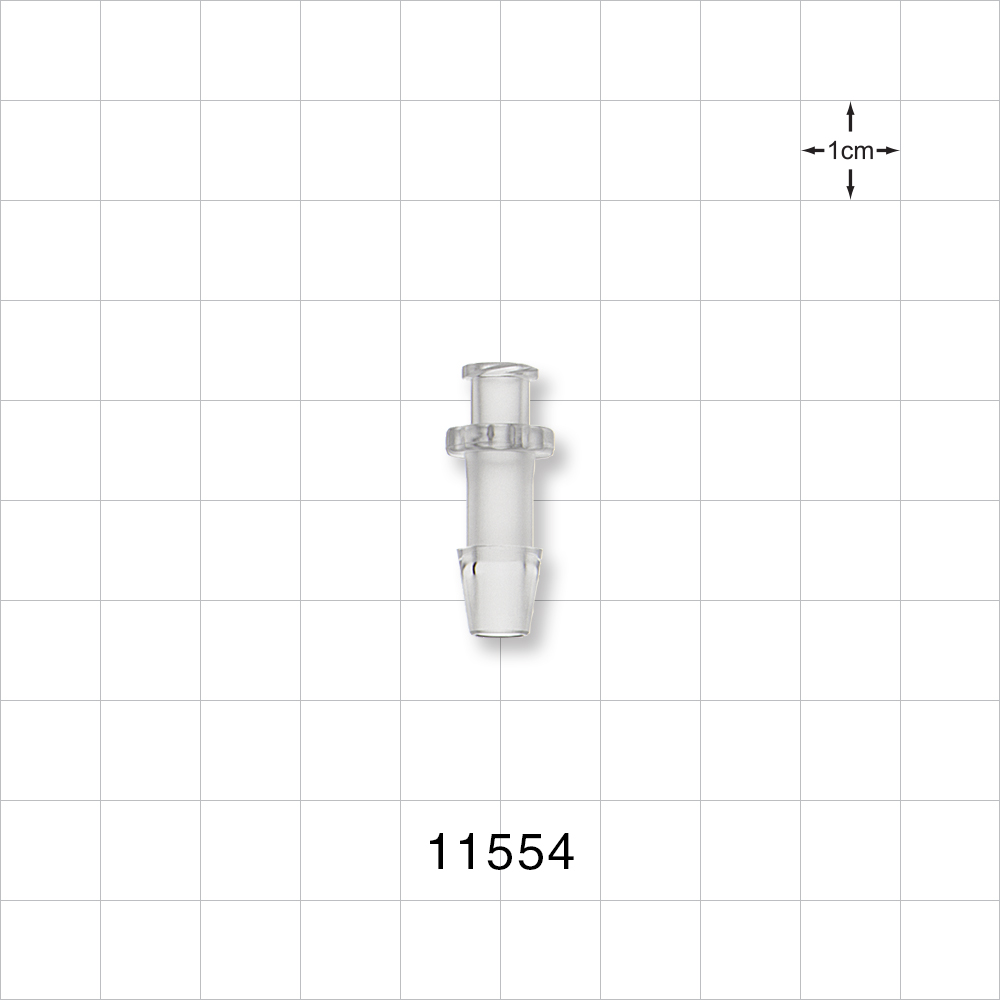 Female Luer Lock, Barbed, Clear