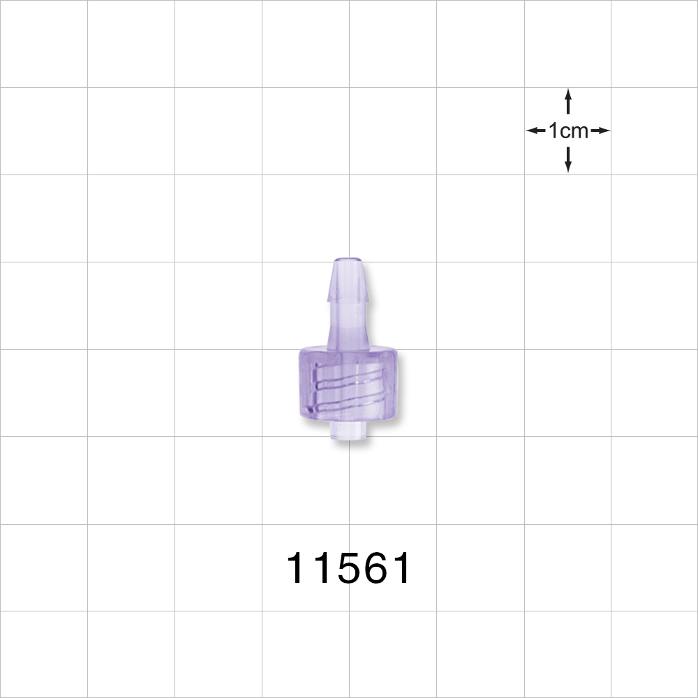 Male Luer Lock, Barbed, Clear