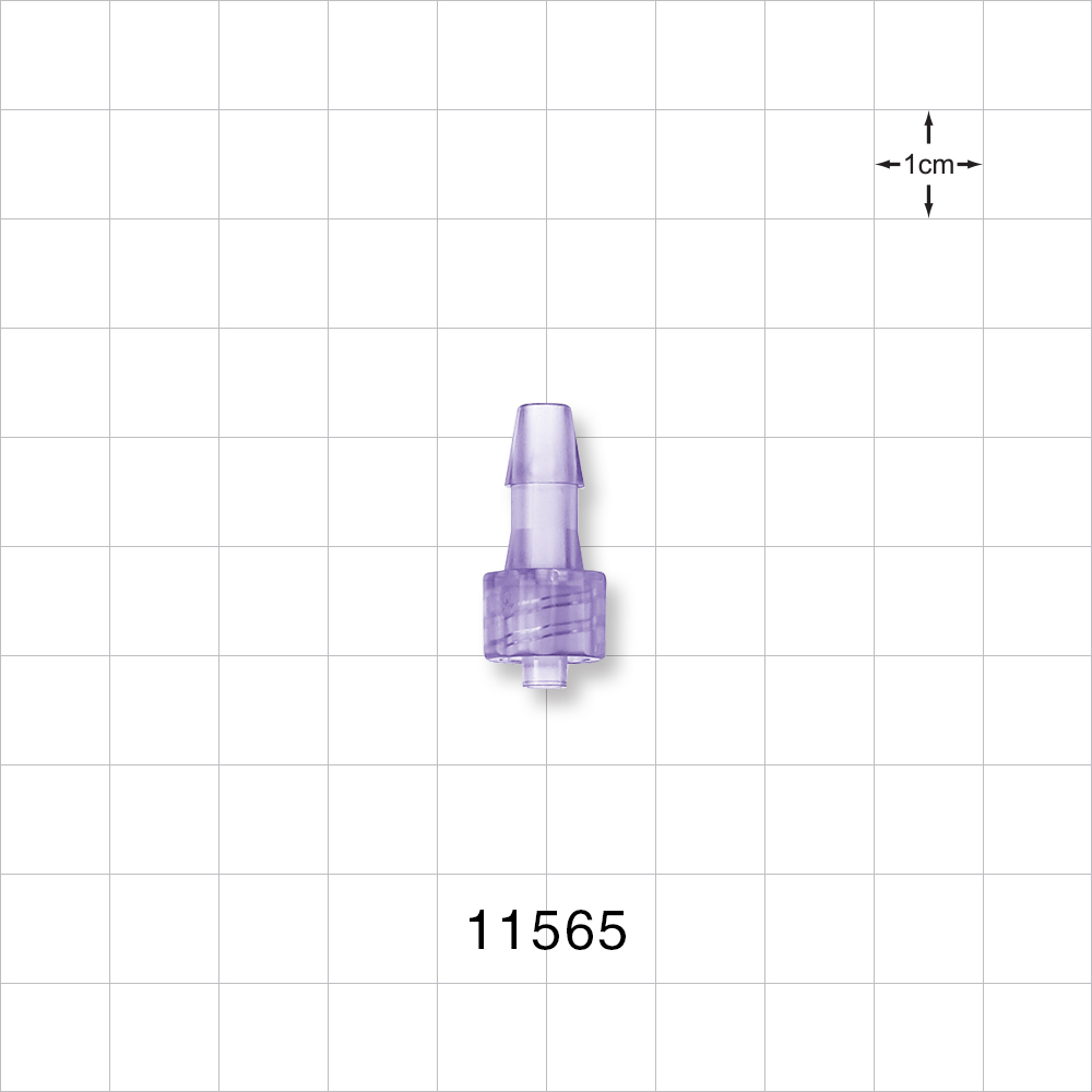 Male Luer Lock, Barbed, Clear