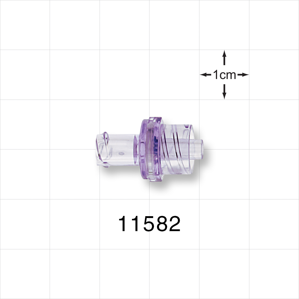 Check Valve, Female Luer Lock Inlet, Male Luer Lock Outlet; Lipid Resistant