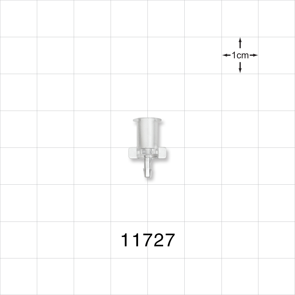 Female Luer Lock, Barbed, Clear