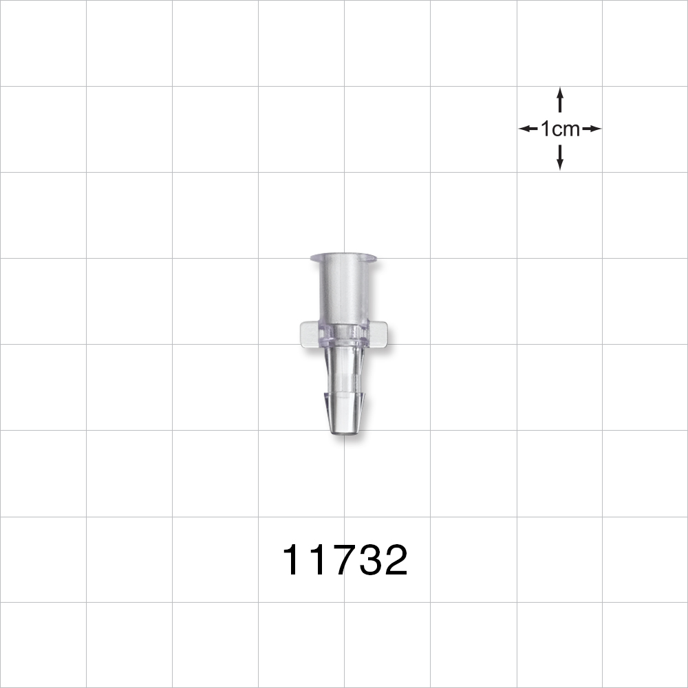 Female Luer Lock, Barbed, Clear