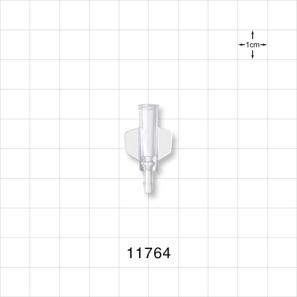 Female Luer Lock, Barbed, Clear