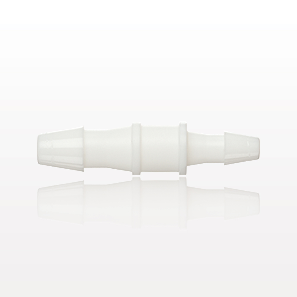 Straight Connector, Reducer, Barbed, White