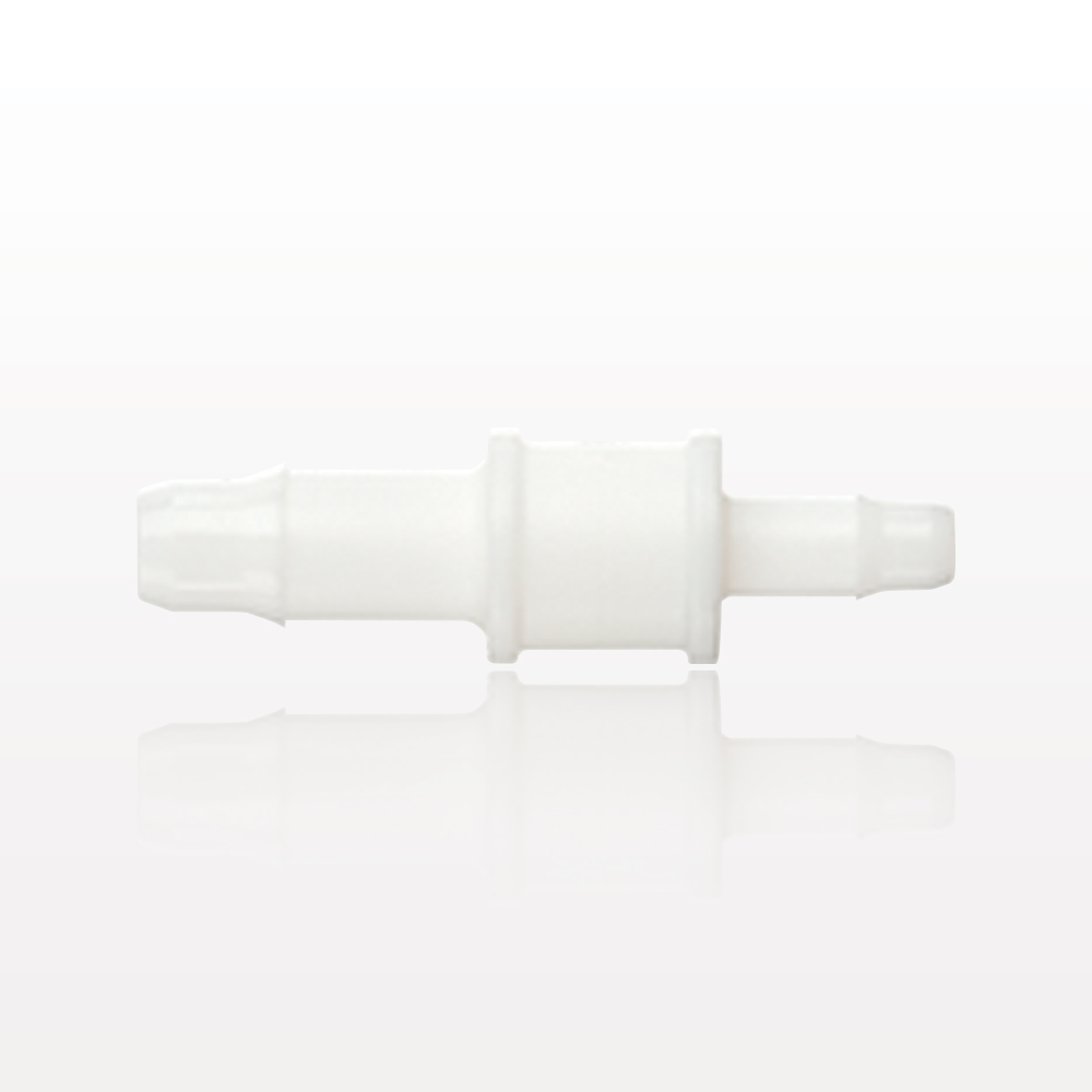 Straight Connector, Reducer, Barbed, White