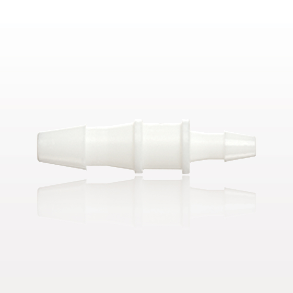 Straight Connector, Reducer, Barbed, White