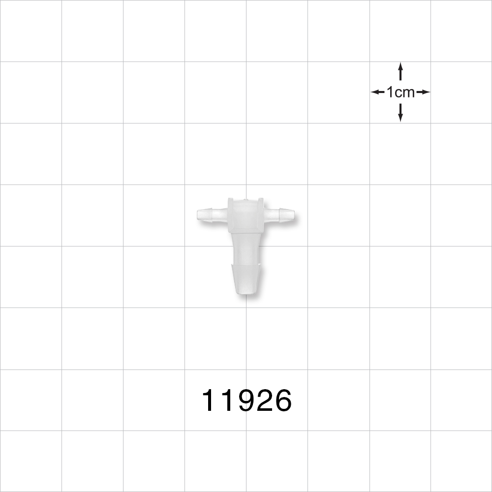 T Connector, Reducer, Barbed, Natural