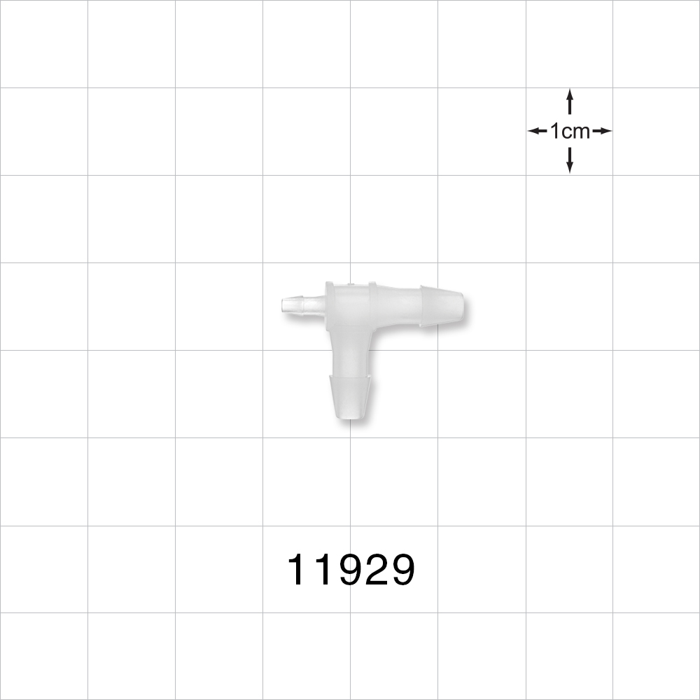 T Connector, Reducer, Barbed, Natural