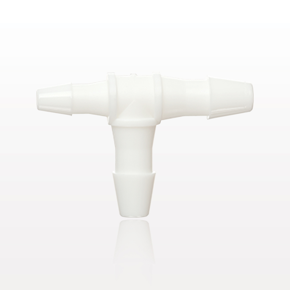 T Connector, Reducer, Barbed, White