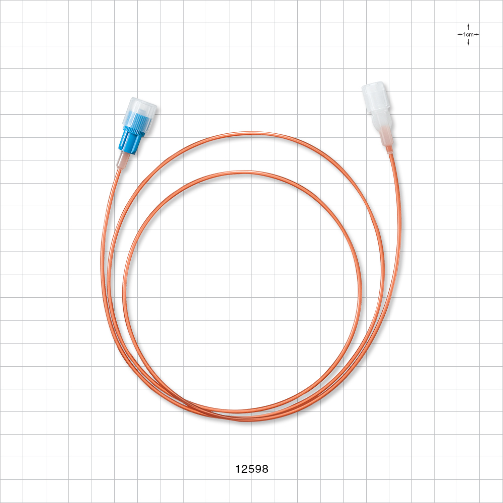 Light-Sensitive Extension Line, Female Luer Lock to Male Luer Lock with Non-Vented Caps