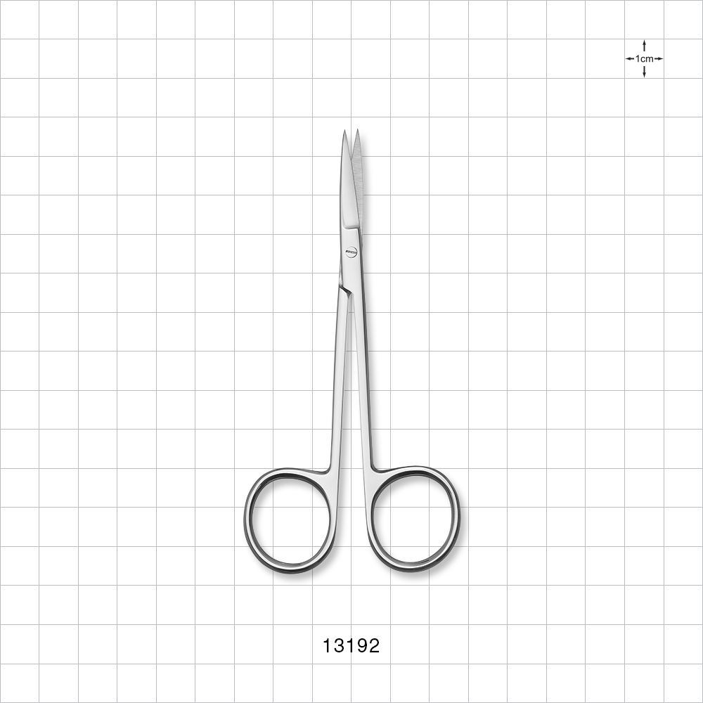 Single-Use Straight Iris Scissors, Mirror Finish