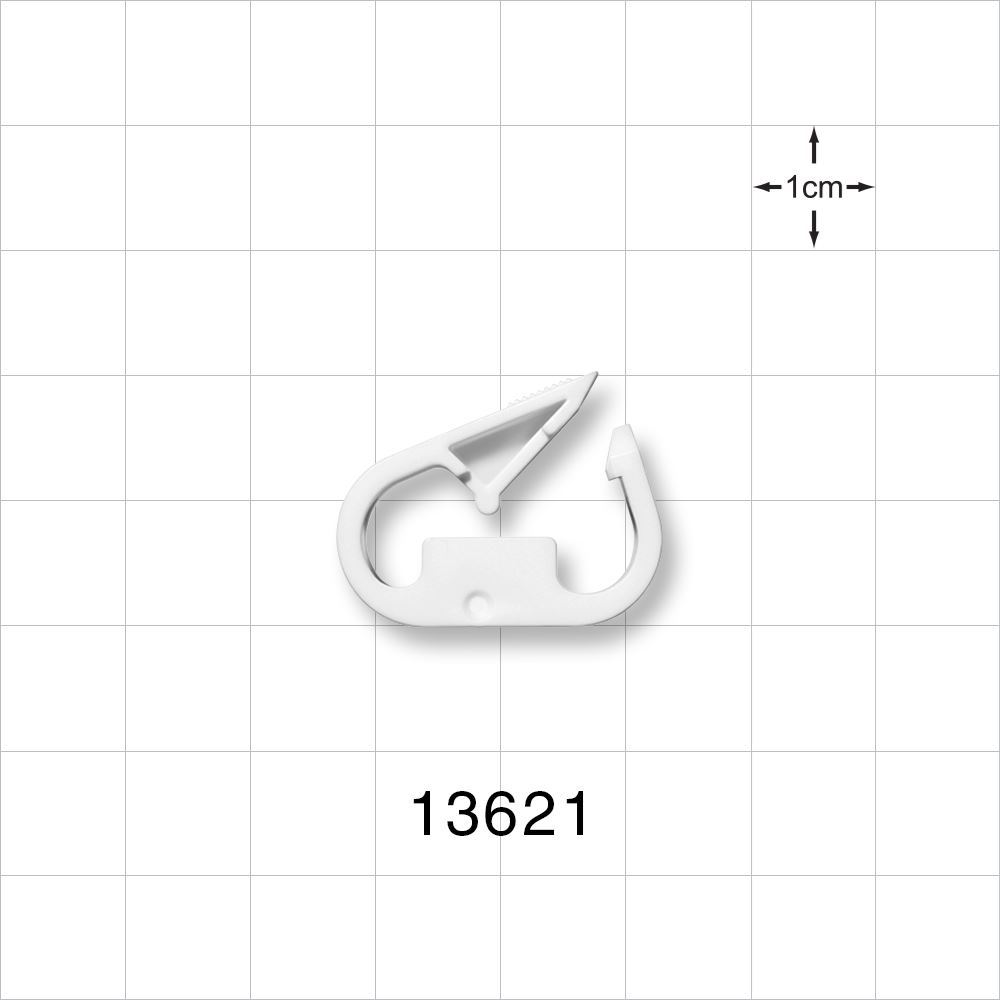 Pinch Clamp with Sidewall, White