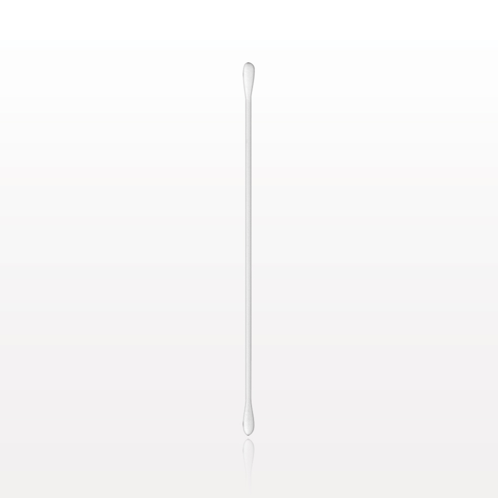 Swab, Dual Ended Round Tip, White Handle