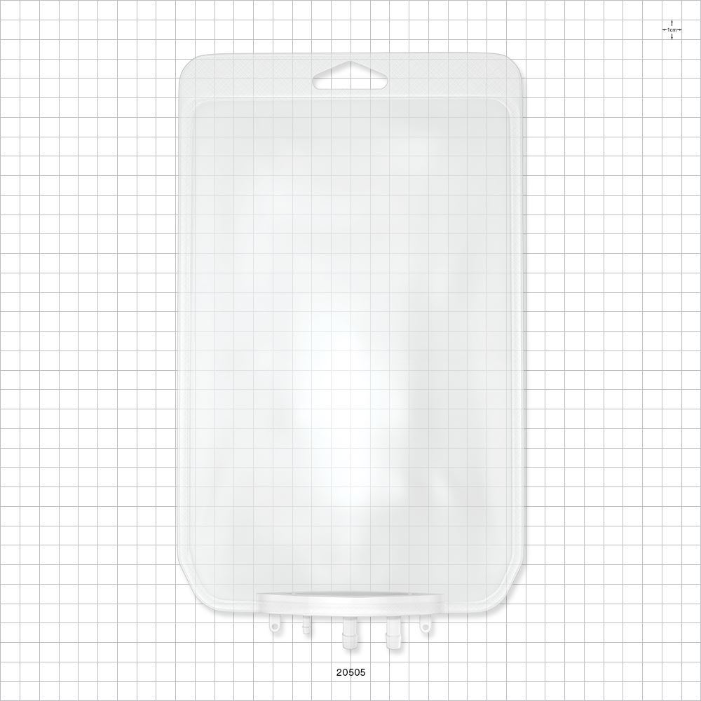 Aramus™ 2D Bag Chamber, 3 Ports, Non-Sterile