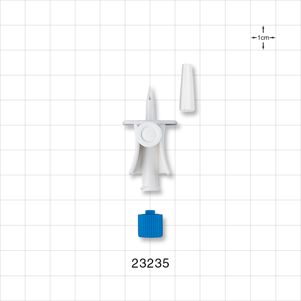 Suregrip™ Vented Mini-Mini Transfer Spike with Female Luer Lock, Caps Included