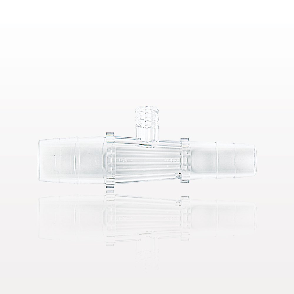 Straight Connector, Reducer, Barbed, Female Luer Lock Side Port, Clear