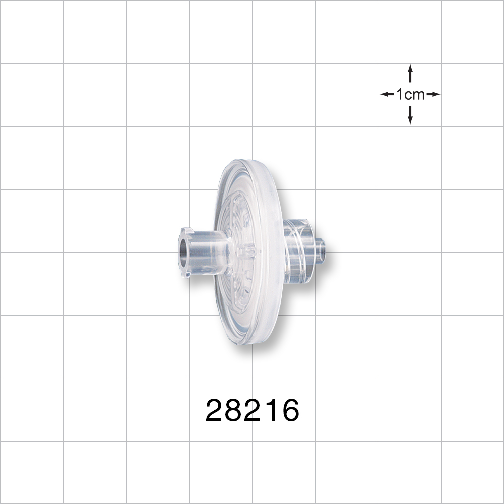 Hydrophilic Filter, Female Luer Lock Inlet, Male Luer Lock Outlet