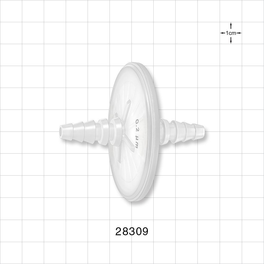 Sartopore Air Midisart Hydrophobic Filter, Stepped Barb