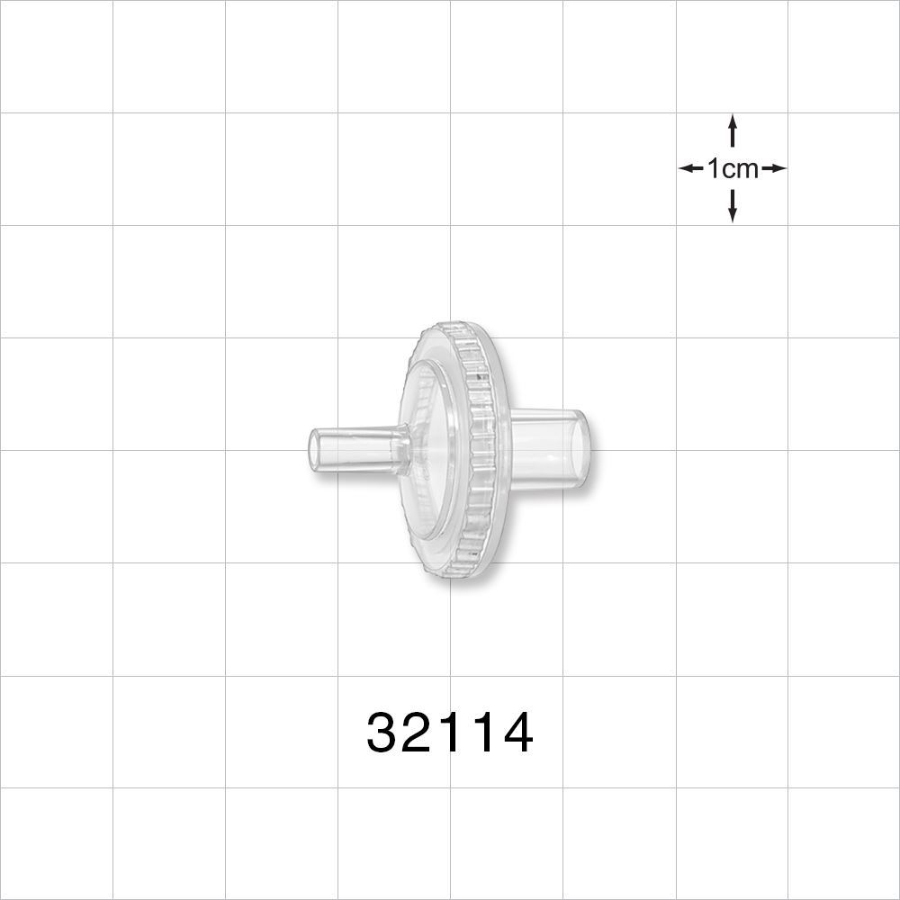 Transducer Protector, Male Luer Slip Inlet, Tubing Port Outlet