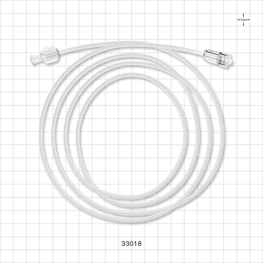 High-Pressure Coextruded Extension Line, Female Luer Lock to Male Luer Lock