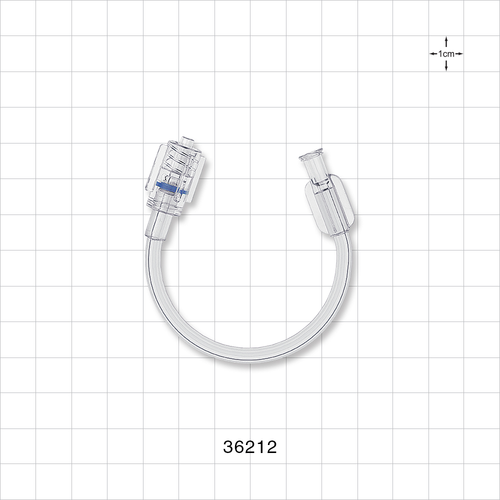 Bonded Non-Braided, High-Pressure Extension Line, Female Luer Lock to Rotating Male Luer Lock