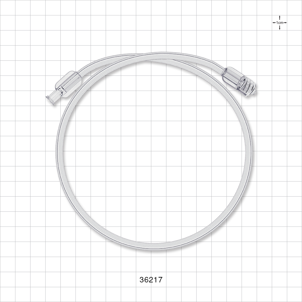 Bonded Non-Braided, High-Pressure Extension Line, Female Luer Lock to Male Luer Lock