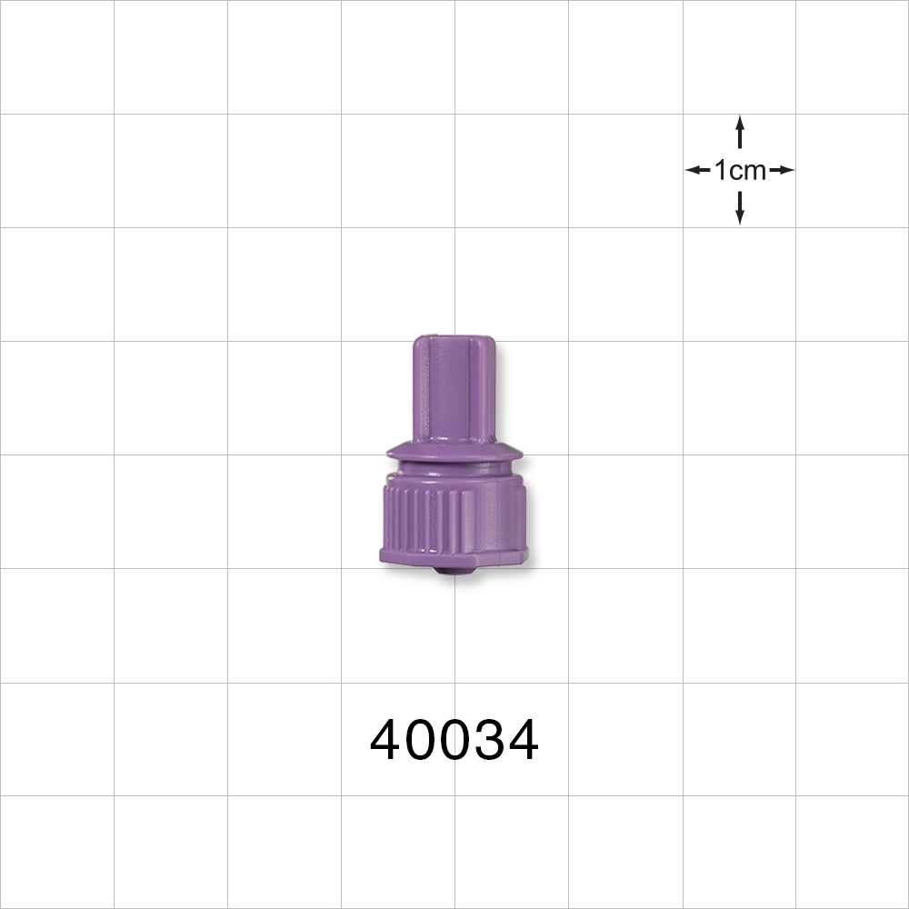 Male ENFit® Connector, Purple